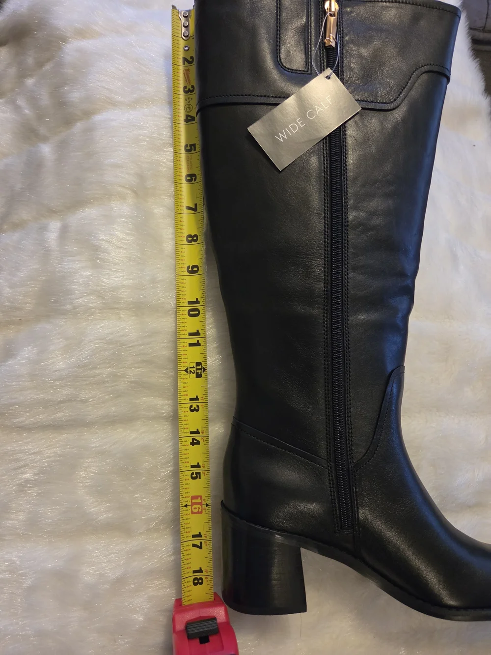 Naturalizer Black Tall Leather Over-The-Knee Boots